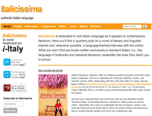 Tablet Screenshot of italicissima.com